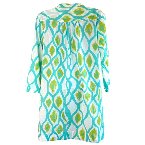 Hatley Womens Swim Cover Up Tunic Dress Ikat Sz M Beach Resort Vacation - Picture 3 of 7